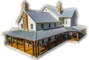 Unique steel framed home with wrap around porch for building blog