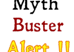 Myth buster alert image for blog article about steel buildings